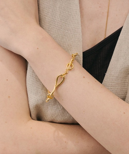 【LAZY DAWN】round chain bracelet B010〜ブレスレット 韓国発【LAZY DAWN】round chain bracelet B010/追跡付 (LAZY