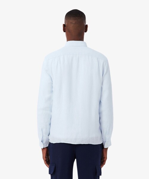 LACOSTE(ラコステ)の「リネンボタンダウン長袖シャツ(シャツ/ブラウス・メンズ・ホワイト/ライトブルー/ネイビー・41/40/39/38)」の17枚目の写真