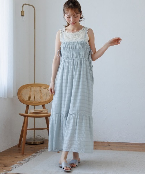 flower（フラワー）の「サイドリボンワンピース（ワンピース