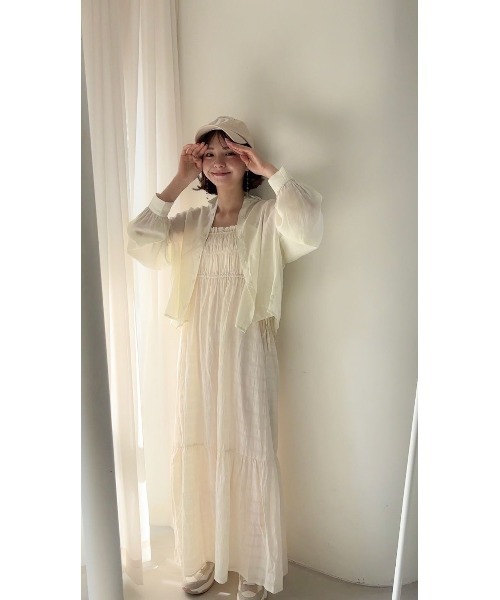 お花刺繍のサイドリボンワンピース flower（フラワー）の「サイドリボンワンピース（ワンピース）」 - WEAR