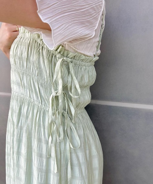 flower(フラワー)の「サイドリボンワンピース(ワンピース・レディース・アイボリー/ミント/ブルー/ライトブルー・FREE)」の18枚目の写真