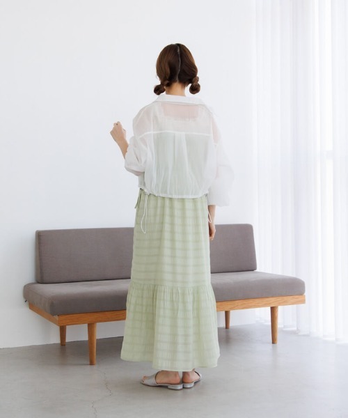 楽ちんお洒落★日本未入荷 PARFOIS★サイドリボンワンピース セール】サイドリボンワンピース（ワンピース）｜flower