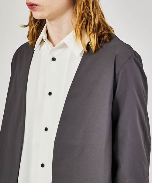 【セール】【AH ABAHOUSE / セットアップ対応】撥水 ストレッチ ノーカラージャケット / サマージャケット（テーラードジャケット）｜AH ABAHOUSE（エーエイチアバハウス）