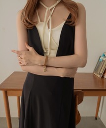 mideal | back logo 2way camisole / バックロゴ２wayキャミソール(キャミソール)