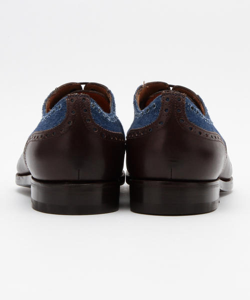 BRILLA per il gusto（ブリッラペルイルグースト）の「BARBANERA / デニム ウイングチップ（ドレスシューズ・メンズ・ネイビー/ダークブラウン・6.5inch/6inch/7.5inch/5.5inch/7inch/8inch/8.5inch）」の11枚目の写真