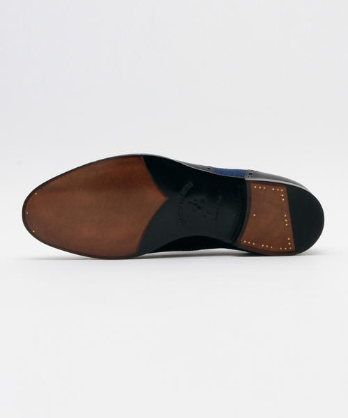 BRILLA per il gusto（ブリッラペルイルグースト）の「BARBANERA / デニム ウイングチップ（ドレスシューズ・メンズ・ネイビー/ダークブラウン・6.5inch/6inch/7.5inch/5.5inch/7inch/8inch/8.5inch）」の8枚目の写真