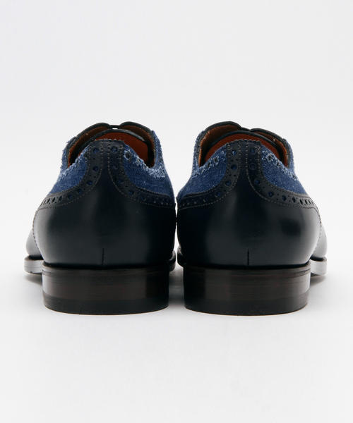 BRILLA per il gusto（ブリッラペルイルグースト）の「BARBANERA / デニム ウイングチップ（ドレスシューズ・メンズ・ネイビー/ダークブラウン・6.5inch/6inch/7.5inch/5.5inch/7inch/8inch/8.5inch）」の5枚目の写真