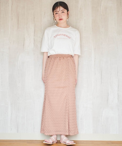 mil（ミル）の「【150㎝前後の小柄さんサイズ】リーフ柄レースマーメイドスカート（スカート・レディース・ブラック/スモークピンク/ブラウン・XXS/XS/S）」の3枚目の写真