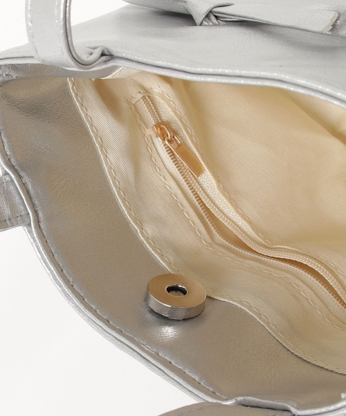 WEGO（ウィゴー）の「WEGO/リボンミニバッグ（ハンドバッグ・レディース・シルバー・FREE）」の13枚目の写真