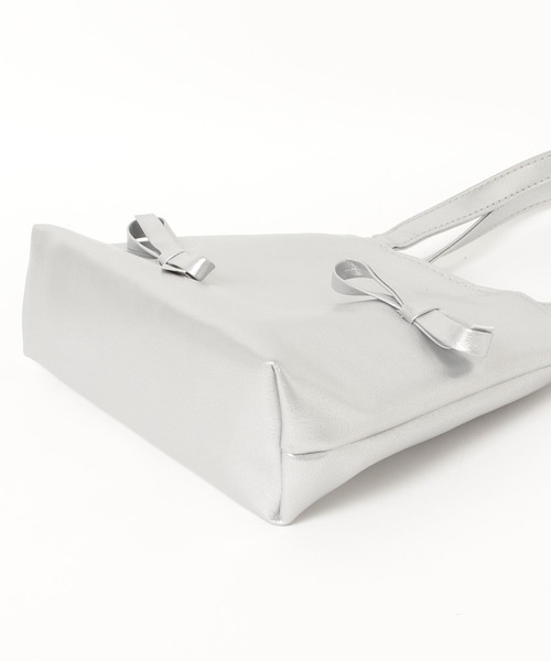 WEGO（ウィゴー）の「WEGO/リボンミニバッグ（ハンドバッグ・レディース・シルバー・FREE）」の14枚目の写真