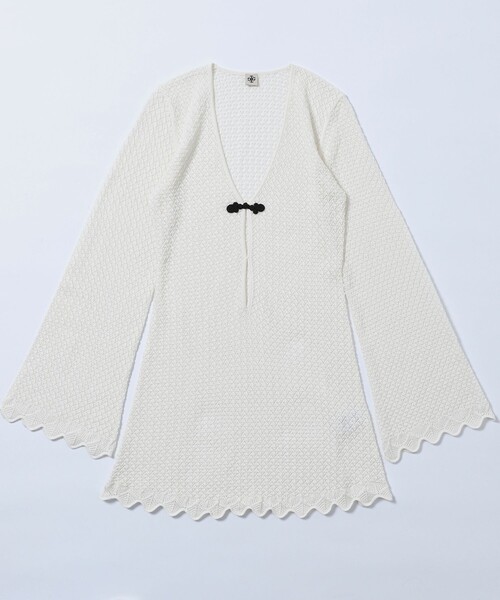 Firsthand(ファーストハンド)の「The Garment/ザ ガーメント Tanzania Short Dress / コットンニットショートドレス(チュニック・レディース・オフホワイト・8)」の1枚目の写真