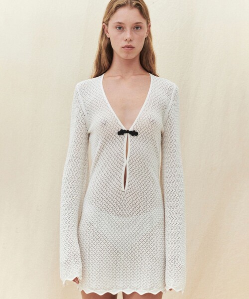 Firsthand(ファーストハンド)の「The Garment/ザ ガーメント Tanzania Short Dress / コットンニットショートドレス(チュニック・レディース・オフホワイト・8)」の11枚目の写真