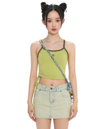 Moromoro2 | ポイントロゴパイピングキャミソール BX0111【Moromoro2】【2024SS】(タンクトップ)