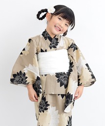 SOUBIEN(ソウビエン)のキッズ浴衣2点セット (浴衣+帯) 子ども 100/110/120/130cm(浴衣)