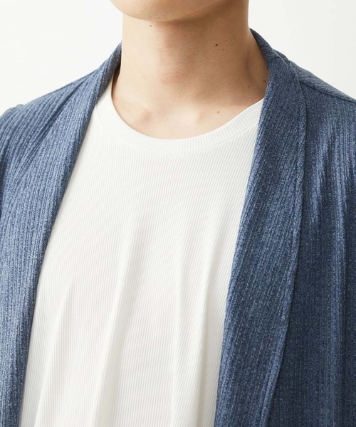 MK MICHEL KLEIN HOMME (エムケーミッシェルクランオム)の「ベスト / ドライメランジテレコ(カーディガン/ボレロ・メンズ・ブラック/ブルー/グレー・48/46)」の13枚目の写真