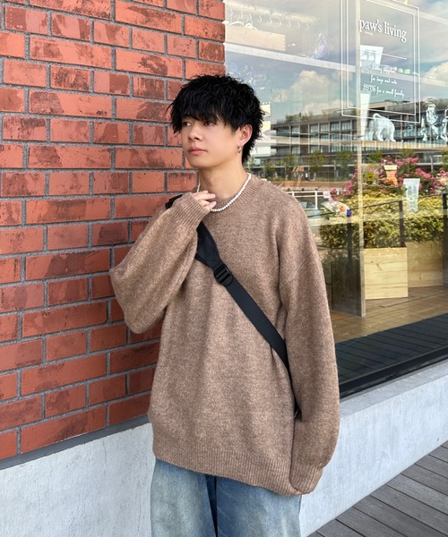 ADAMASTE（アダマスト）の「soft touch over size crew neck