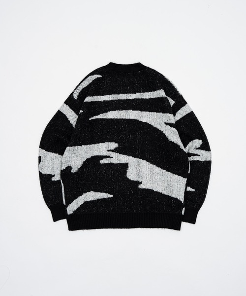 ADAMASTE（アダマスト）の「soft touch over size crew neck knit - ソフトタッチオーバーサイズクルーネックニット（ニット/セーター・メンズ・ホワイト/レッド/ブルー/ブラック系その他/ベージュ/パープル/ブラック/エメラルド・MEDIUM/LARGE）」の12枚目の写真
