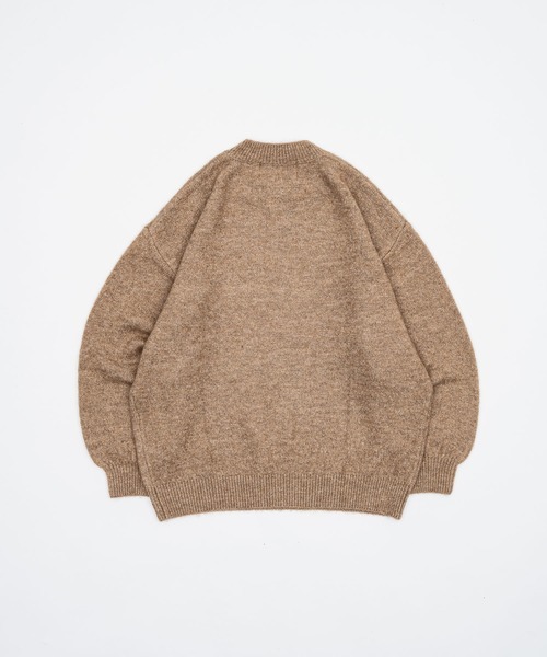 ADAMASTE（アダマスト）の「soft touch over size crew neck knit - ソフトタッチオーバーサイズクルーネックニット（ニット/セーター・メンズ・ホワイト/レッド/ブルー/ブラック系その他/ベージュ/パープル/ブラック/エメラルド・MEDIUM/LARGE）」の22枚目の写真