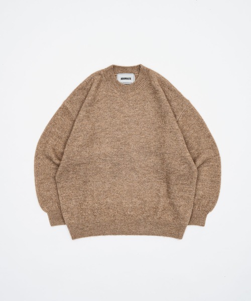 ADAMASTE（アダマスト）の「soft touch over size crew neck knit - ソフトタッチオーバーサイズクルーネックニット（ニット/セーター・メンズ・ホワイト/レッド/ブルー/ブラック系その他/ベージュ/パープル/ブラック/エメラルド・MEDIUM/LARGE）」の21枚目の写真