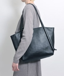 【YArKA/ヤーカ】real leather cord adjustment 2way tote bag [rocd3]/ リアルレザーコード調整トートバッグ