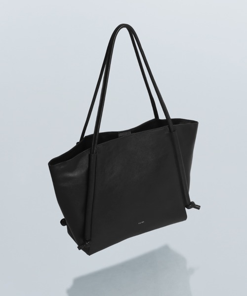 YArKA（ヤーカ）の「【YArKA/ヤーカ】real leather cord adjustment 2way tote bag [rocd3]/ リアルレザーコード調整トートバッグ（トートバッグ・レディース・ブラック・FREE）」の3枚目の写真
