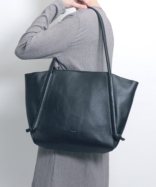 YArKA（ヤーカ）の「【YArKA/ヤーカ】real leather cord adjustment 2way tote bag [rocd3]/ リアルレザーコード調整トートバッグ（トートバッグ・レディース・ブラック・FREE）」の14枚目の写真