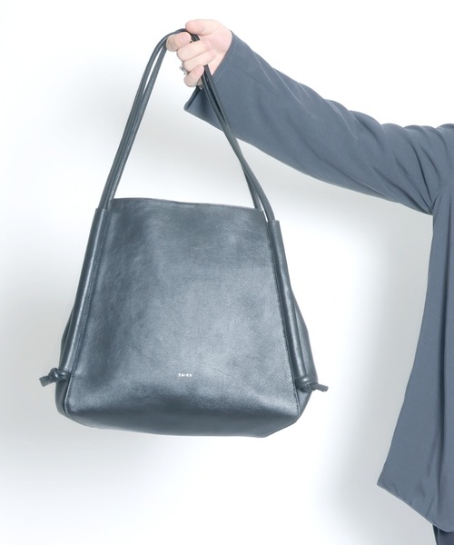 YArKA（ヤーカ）の「【YArKA/ヤーカ】real leather cord adjustment 2way tote bag [rocd3]/ リアルレザーコード調整トートバッグ（トートバッグ・レディース・ブラック・FREE）」の19枚目の写真