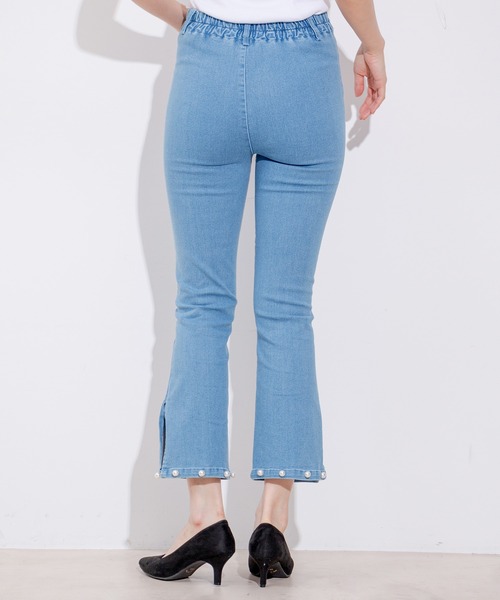 Jayro(ジャイロ)の「裾パールストレッチパンツ(その他パンツ・レディース・ブラック/サックスブルー/ブルー・M)」の14枚目の写真
