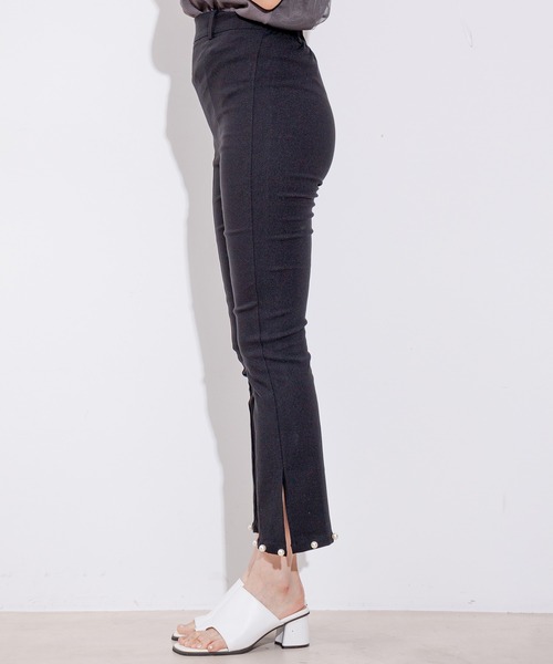 Jayro(ジャイロ)の「裾パールストレッチパンツ(その他パンツ・レディース・ブラック/サックスブルー/ブルー・M)」の19枚目の写真