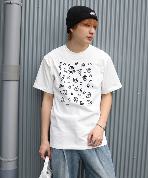 UNIT CHEST(ユニットチェスト)の「【UNIT CHEST】unique unisex T-shirt おちゃのPOP by おちゃ(Tシャツ/カットソー・メンズ・ホワイト×ブラック/ブラック/ホワイト系その他・S/L/M)」の21枚目の写真