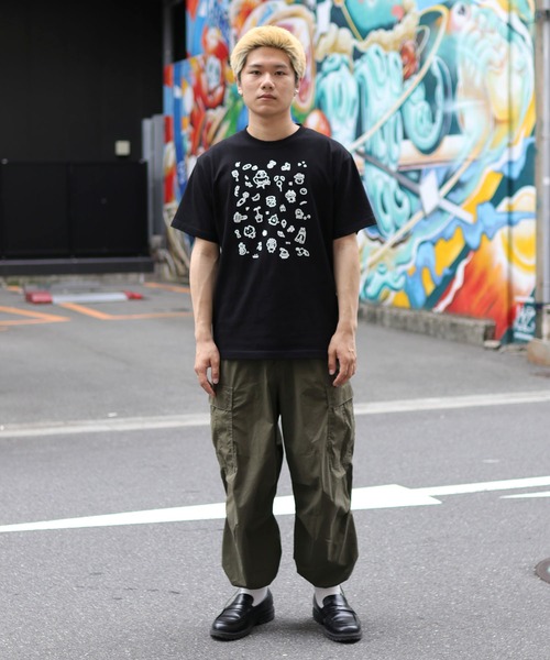 UNIT CHEST(ユニットチェスト)の「【UNIT CHEST】unique unisex T-shirt おちゃのPOP by おちゃ(Tシャツ/カットソー・メンズ・ホワイト×ブラック/ブラック/ホワイト系その他・S/L/M)」の13枚目の写真