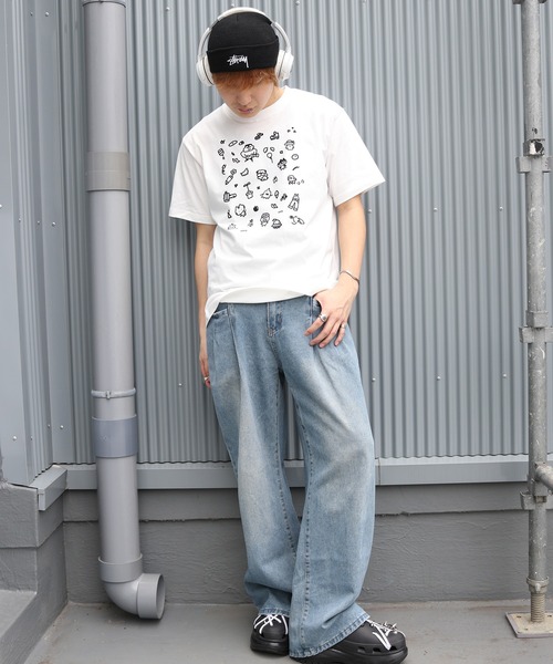 UNIT CHEST(ユニットチェスト)の「【UNIT CHEST】unique unisex T-shirt おちゃのPOP by おちゃ(Tシャツ/カットソー・メンズ・ホワイト×ブラック/ブラック/ホワイト系その他・S/L/M)」の22枚目の写真