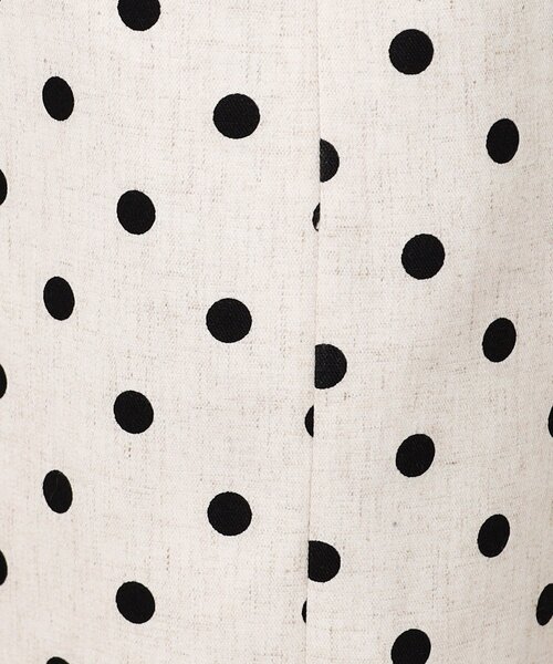 OPAQUE.CLIP（オペークドットクリップ）の「◆ドットプリント 麻混ストレッチナロースカート【洗濯機洗い可】（スカート・レディース・ベージュ系その他3/ブラック系・40/38/36）」の14枚目の写真