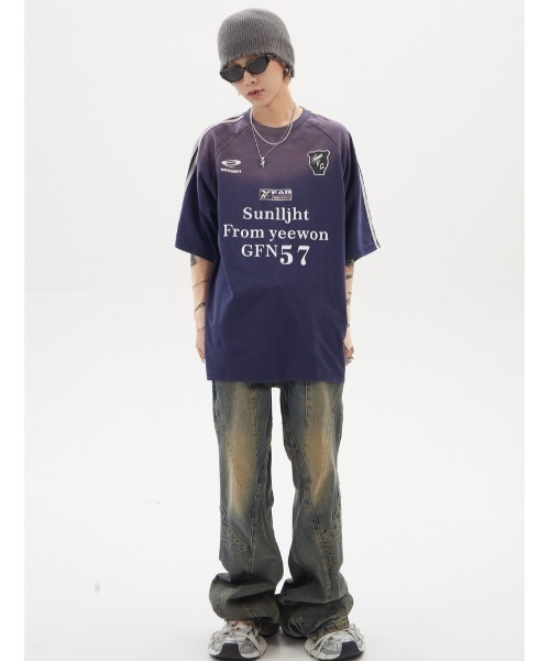 A'GEM/9 × .kom 『ARULE/アルール』57ライン半袖カットソー（Tシャツ/カットソー）｜ARULE（アリュール）