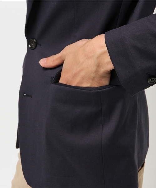 SHIPS JET BLUE（シップスジェットブルー）の「SHIPS JET BLUE(シップス ジェットブルー): W-FACE 2B テーラードジャケット（テーラードジャケット・メンズ・ブラック/ネイビー/ブルー/ベージュ/コバルトブルー・MEDIUM/LARGE/SMALL）」の8枚目の写真