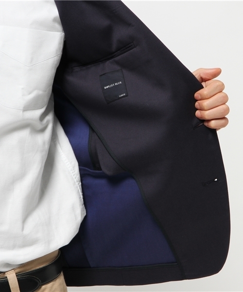 SHIPS JET BLUE（シップスジェットブルー）の「SHIPS JET BLUE(シップス ジェットブルー): W-FACE 2B テーラードジャケット（テーラードジャケット・メンズ・ブラック/ネイビー/ブルー/ベージュ/コバルトブルー・MEDIUM/LARGE/SMALL）」の12枚目の写真