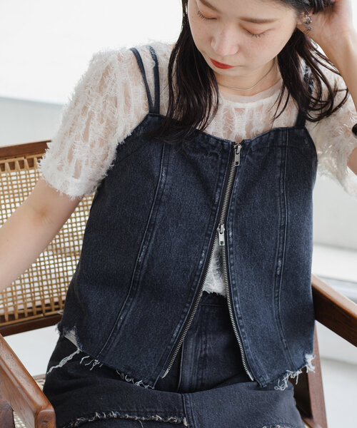 セール】【セットアップ対応】デニムビスチェ（キャミソール