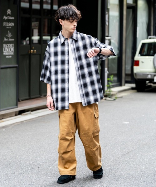 Ressaca(レサーカ)の「タックワイド2WAYミリタリーカーゴパンツ(カーゴパンツ・メンズ・ホワイト/ダークベージュ/カーキ/ブラック・XL/L/M)」の17枚目の写真