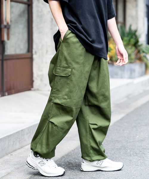 Ressaca(レサーカ)の「タックワイド2WAYミリタリーカーゴパンツ(カーゴパンツ・メンズ・ホワイト/ダークベージュ/カーキ/ブラック・XL/L/M)」の19枚目の写真