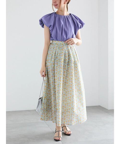 Te chichi(テチチ)の「バルーンフレンチスリーブブラウス(シャツ/ブラウス・レディース・オフホワイト/ブラック/ブルー・F)」の14枚目の写真