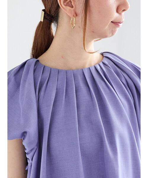 Te chichi(テチチ)の「バルーンフレンチスリーブブラウス(シャツ/ブラウス・レディース・オフホワイト/ブラック/ブルー・F)」の20枚目の写真