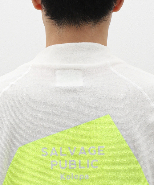 SALVAGE PUBLIC Kolepa(サルベージパブリックコレパ)の「SALVAGE PUBLIC KOLEPA Honu Tech Pile Mockneck S/S(Tシャツ/カットソー・メンズ・ホワイト・SMALL)」の7枚目の写真