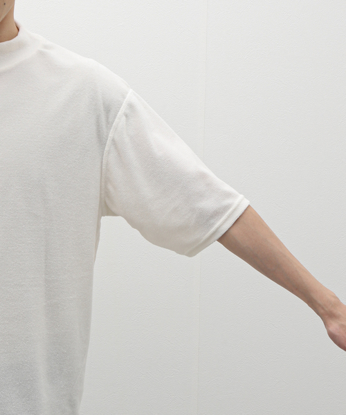 SALVAGE PUBLIC Kolepa(サルベージパブリックコレパ)の「SALVAGE PUBLIC KOLEPA Honu Tech Pile Mockneck S/S(Tシャツ/カットソー・メンズ・ホワイト・SMALL)」の8枚目の写真