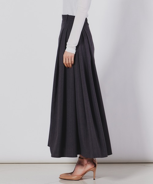 今期新作　Sov. ストライププリーツスカート Sov.（ソブ）の「ストライププリーツスカート（スカート）」 - WEAR