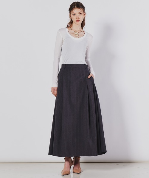 Sov.（ソブ）の「ストライププリーツスカート（スカート）」 - WEAR