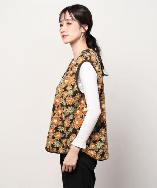 新品未使用　BEAMS BOY ジャカードボア プルオーバーベスト/レオパード BEAMS BOY（ビームスボーイ）の「BEAMS BOY / ボーイ ジャカード ボア