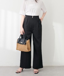 natural couture | osonoゴールドバー付きタックパンツ(その他パンツ)