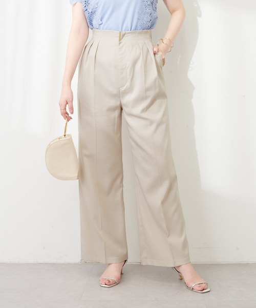 AERON ゴールド バックル ベルト付き パンツ タック 38 AERON ゴールド バックル ベルト付き パンツ タック 38 AERON