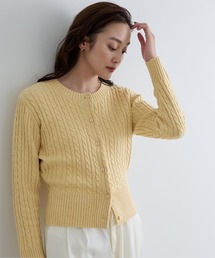 UNION イエロー ダメージ　ケーブル編み ニット 楽天市場】透かし編み ケーブルニット☆ 透かし編み ケーブル