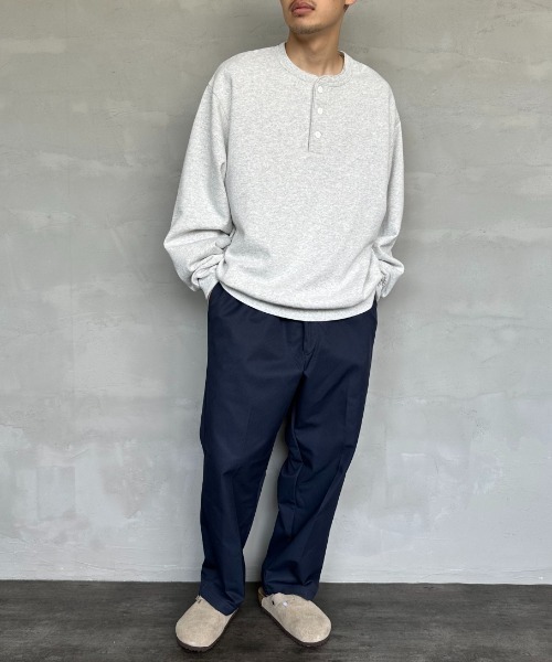 Healthknit（ヘルスニット）の「[HEALTHKNIT/ヘルスニット] 別注 ヘンリーネックスウェット（スウェット・レディース・アイボリー/ブラック/ヘザーグレー・M/L/XL）」の6枚目の写真